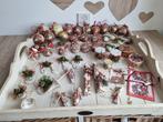 46 Prachtige Zeldzame Vintage Muziek Kerstballen Paper Mache, Diversen, Kerst, Ophalen of Verzenden, Gebruikt