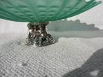 Vintage R.Robean groen glas Sterling Silver 925 schaal, Antiek en Kunst, Ophalen of Verzenden