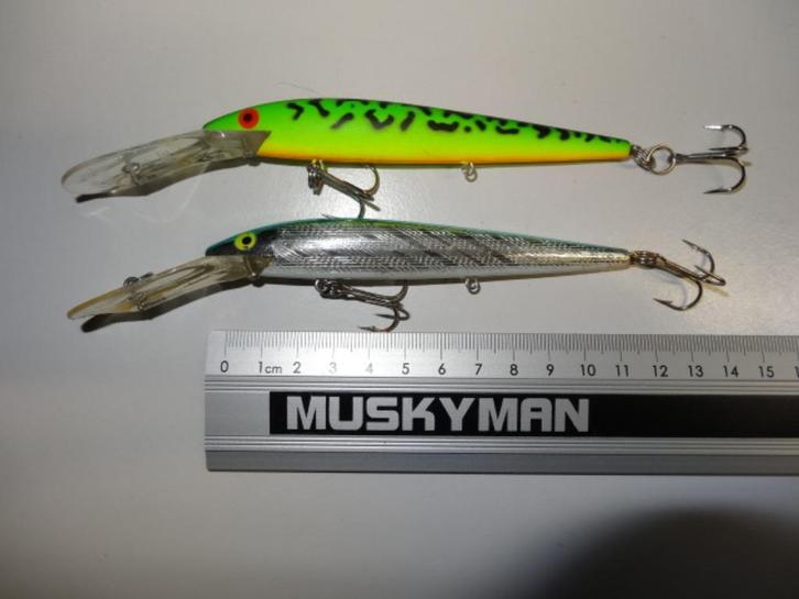 Kunstaas: Rebel Spoonbill Minnow 4,5 inch pluggen, Watersport en Boten, Hengelsport | Roofvissen, Gebruikt, Overige typen, Verzenden