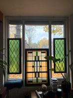 Vintage Glas in Lood ramen, Doe-het-zelf en Verbouw, Glas en Ramen, Ophalen, Gevelraam of Ruit, Gebruikt, Minder dan 80 cm