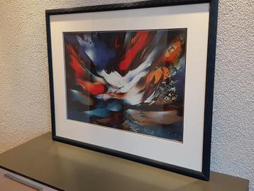 Leonardo Nierman Artworks Abstract 95 * 75 Zwaar Aluminium beschikbaar voor biedingen