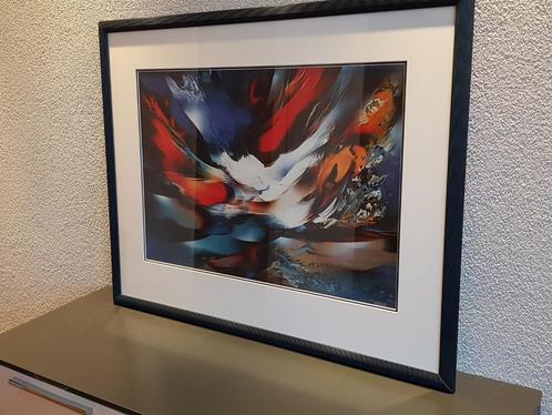Leonardo Nierman Artworks Abstract 95 * 75 Zwaar Aluminium, Antiek en Kunst, Kunst | Schilderijen | Abstract, Ophalen