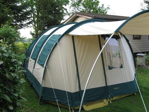 Grote tent van Obelink (type Hypercamp fashion gold) te koop, Caravans en Kamperen, Tenten, tot en met 6, Zo goed als nieuw, Ophalen