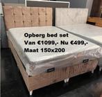Laatste stuks Opruiming compleet 2 persoons bed Nu €499,-, Verzenden, Opbergruimte, 200 cm, Hout