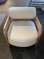 Zuiver Fauteuil Oolong - wit en hout, Huis en Inrichting, Fauteuils, Ophalen, Hout, Minder dan 75 cm, Scandinavisch