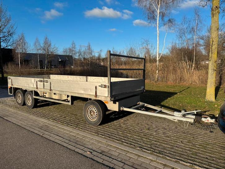Tijhuis Schamel aanhangwagen 3500kg - schamelwagen, Auto diversen, Aanhangers en Bagagewagens, Gebruikt, Ophalen