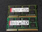 2x8GB Kingston DDR3 SODIMM Laptop Geheugen, Computers en Software, RAM geheugen, Ophalen of Verzenden