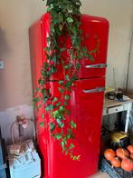 Retro Rode Smeg Koelkast met Vriesvak, Ophalen, 200 liter of meer, 60 cm of meer, 160 cm of meer