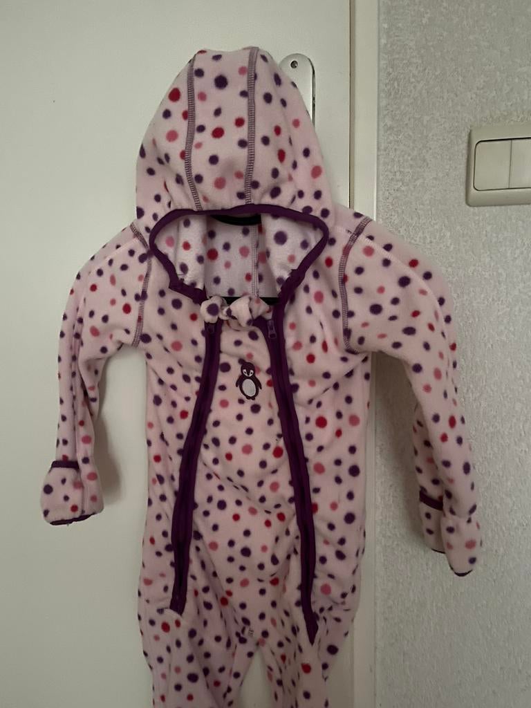 Warme fleece onesie mt 86/92, Kinderen en Baby's, Babykleding | Maat 86, Ophalen of Verzenden, Zo goed als nieuw