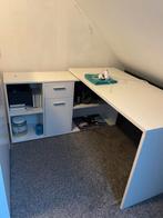 Bureau  met opbergruimte L vorm, Huis en Inrichting, Bureaus, Ophalen, Gebruikt, Bureau
