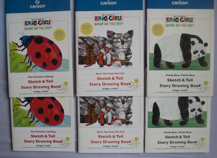 Eric Carle - What do you see ? (tekstloze schetsboekjes), Hobby en Vrije tijd, Tekenen, Nieuw, Papier, Schets- of Tekenboek, Ophalen of Verzenden