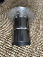 RVS regenkap haard, kachel, rookafvoer, doorsnee pijp 11 cm, Ophalen, Zo goed als nieuw