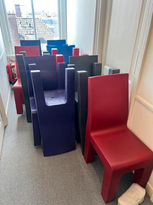 Set van 10 originele Richard Hutten design stoelen, Huis en Inrichting, Stoelen, Gebruikt, Vijf, Zes of meer stoelen, Kunststof