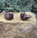 020* Bronzen set vogels(Boven €75 geenverzendkosten), Ophalen of Verzenden, Nieuw, Overige materialen, Dierenbeeld