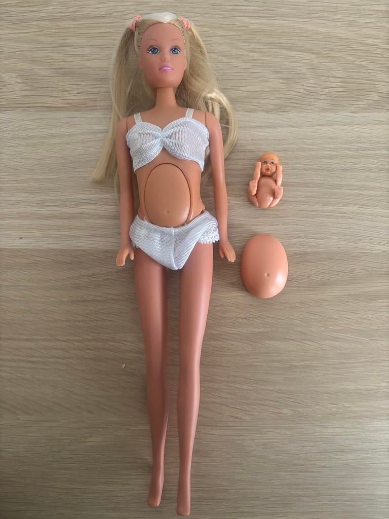 Steffi Love Pop met Baby, Ophalen of Verzenden, Gebruikt, Barbie