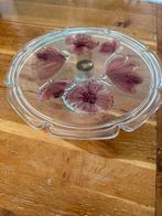 Kristallen Serveerschaal Bloemdesign, Ophalen, Schaal, Rond, Glas