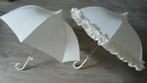 Bruiloft set bruids paraplu's NIEUW, Nieuw, Ophalen of Verzenden, Wit