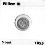 5 Cent Willem III 1855, Postzegels en Munten, Munten | Nederland, Koning Willem III, Zilver, Ophalen of Verzenden, Losse munt