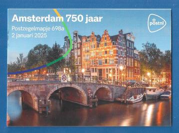 Postzegelmapje 698A - Amsterdam 750 jaar  beschikbaar voor biedingen