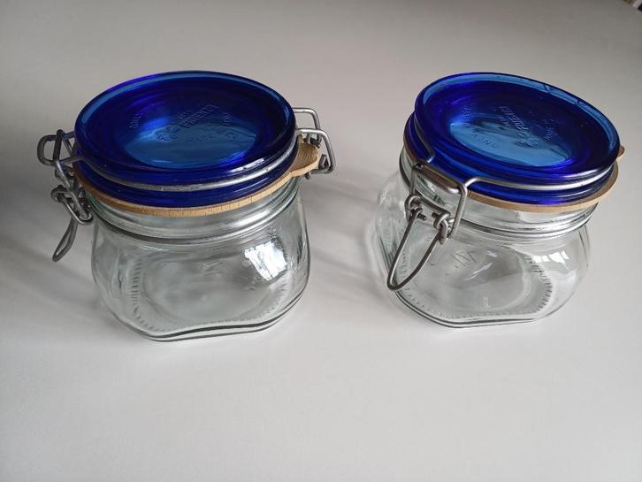 Vintage Fidenza made in Italy wekpoten glas, Huis en Inrichting, Keuken | Keukenbenodigdheden, Gebruikt, Ophalen of Verzenden