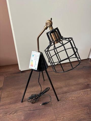 NIEUW》Industriële Bureaulamp Light & Living Zwart Goud beschikbaar voor biedingen