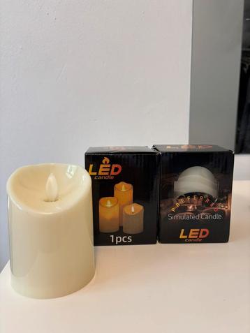 2 LED flame flickering fake candles beschikbaar voor biedingen