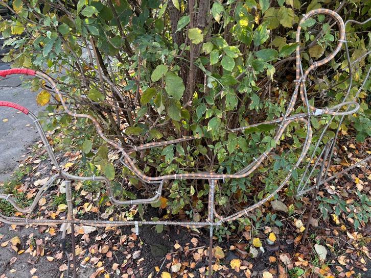 Kerstvelichting rendier met slee, Diversen, Kerst, Gebruikt, Ophalen