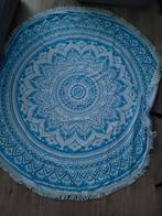 Nieuw! Ronde strandhanddoek mandala blauw/wit, Ophalen of Verzenden, Nieuw, Blauw, Handdoek