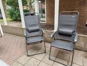 2 camping stoelen, standenstoelen beschikbaar voor biedingen