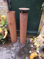 2 zware nieuwe kachelpijpen 2x 1m 20cm doorsnede, Huis en Inrichting, Kachels, Ophalen, Vrijstaand, Hout, Nieuw