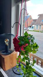 Gehaakte plantenhanger, kleur fuchsia, Hobby en Vrije tijd, Breien en Haken, Nieuw, Overige typen, Ophalen of Verzenden, Haken