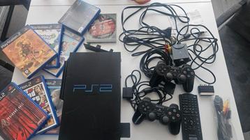 Sony PlayStation 2 Fat – Compleet Set – 2 Controllers, 2 Mem beschikbaar voor biedingen