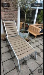 Ligbed van aluminium, Tuin en Terras, Ophalen, Aluminium, Verstelbaar