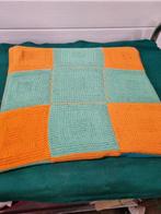 zitkussen gehaakt oranje gekleurd, Huis en Inrichting, Woonaccessoires | Kussens, Ophalen of Verzenden, 'T Olde Gre-j, Info@toldegrej.nl