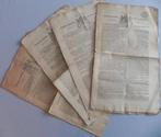 Nederlandsche staats-courant uit 1827 4 stuks oude kranten, Ophalen of Verzenden