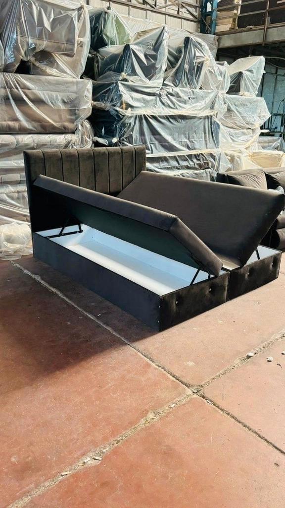 Luxe Panel Line bed met matras te koop  Verkrijgbaar in alle, Huis en Inrichting, Slaapkamer | Beddengoed, Nieuw, Verzenden
