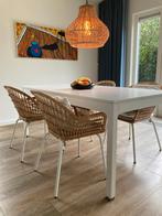 6 Ikea Rotan Armleunstoelen - Ibiza Look, Wit, Ophalen of Verzenden, Zo goed als nieuw, Riet of Rotan