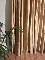 Zware linnen gordijnen  Zand/beige, Huis en Inrichting, Ophalen of Verzenden, Zo goed als nieuw, Beige, 200 cm of meer