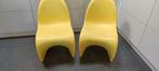 2 Verner Panton stoelen, Vitra, kanariegeel, mat, Kunststof, Gebruikt, Twee, Overige kleuren