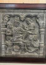 Borobudur Reliëf - 40x40 cm, Antiek en Kunst, Ophalen