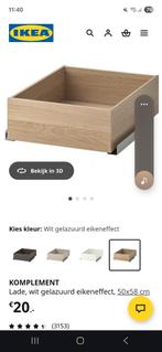 Lade Komplement voor Pax kast Ikea, Ophalen, Minder dan 50 cm, 1 of 2 laden, Nieuw