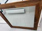 Grote Houten Spiegel - 100x100cm, Huis en Inrichting, Woonaccessoires | Spiegels, Vierkant, Ophalen of Verzenden, Zo goed als nieuw