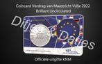 Verdrag van Maastricht Vijfje BU in coincard KNM, Postzegels en Munten, Munten | Nederland, Ophalen of Verzenden, Koningin Beatrix
