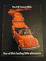 Brochure Volkswagen Beetle Convertible 1974 USA, Ophalen of Verzenden, Zo goed als nieuw, Volkswagen