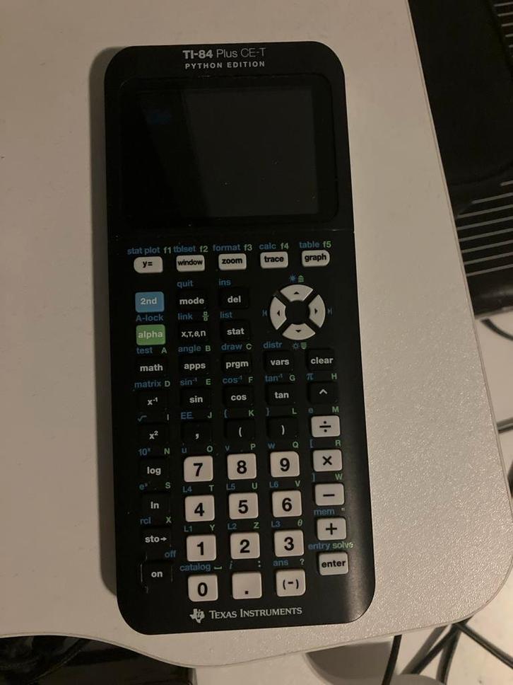 Texas Instruments TI-84 Plus CE-T Grafische Rekenmachine, Computers en Software, Overige Computers en Software, Zo goed als nieuw
