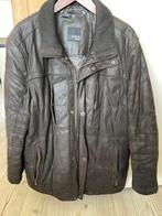 Bruine leren winterjas: 2XL, Kleding | Heren, Jassen | Winter, Ophalen, Zo goed als nieuw