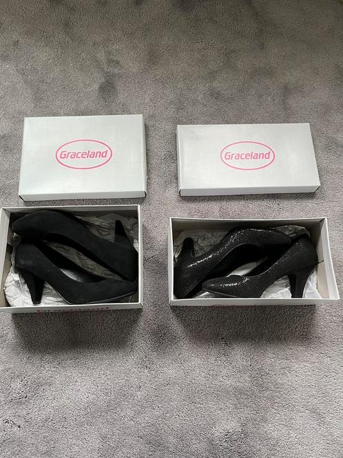 Te koop: Dames schoenen Graceland zwarte hak maat 38 en 39, Kleding | Dames, Schoenen, Zo goed als nieuw, Zwart, Ophalen of Verzenden