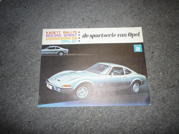 Opel Sportserie folder Rekord, GT Kadett Commodore, Boeken, Auto's | Folders en Tijdschriften, Zo goed als nieuw, Opel, Ophalen of Verzenden