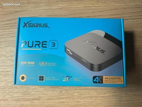 Xsarius Pure 3 + Plus Android | IPTV Kastje | Box, Audio, Tv en Foto, Mediaspelers, Nieuw, Zonder harde schijf, Verzenden