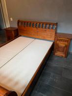 Boxspring 140 x 200 met nachtkastjes, Huis en Inrichting, Slaapkamer | Boxsprings, Ophalen, Tweepersoons, 140 cm, Zo goed als nieuw